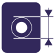 Piktogramm - Industrielle Computertomographie zur Messung von Wanddicken